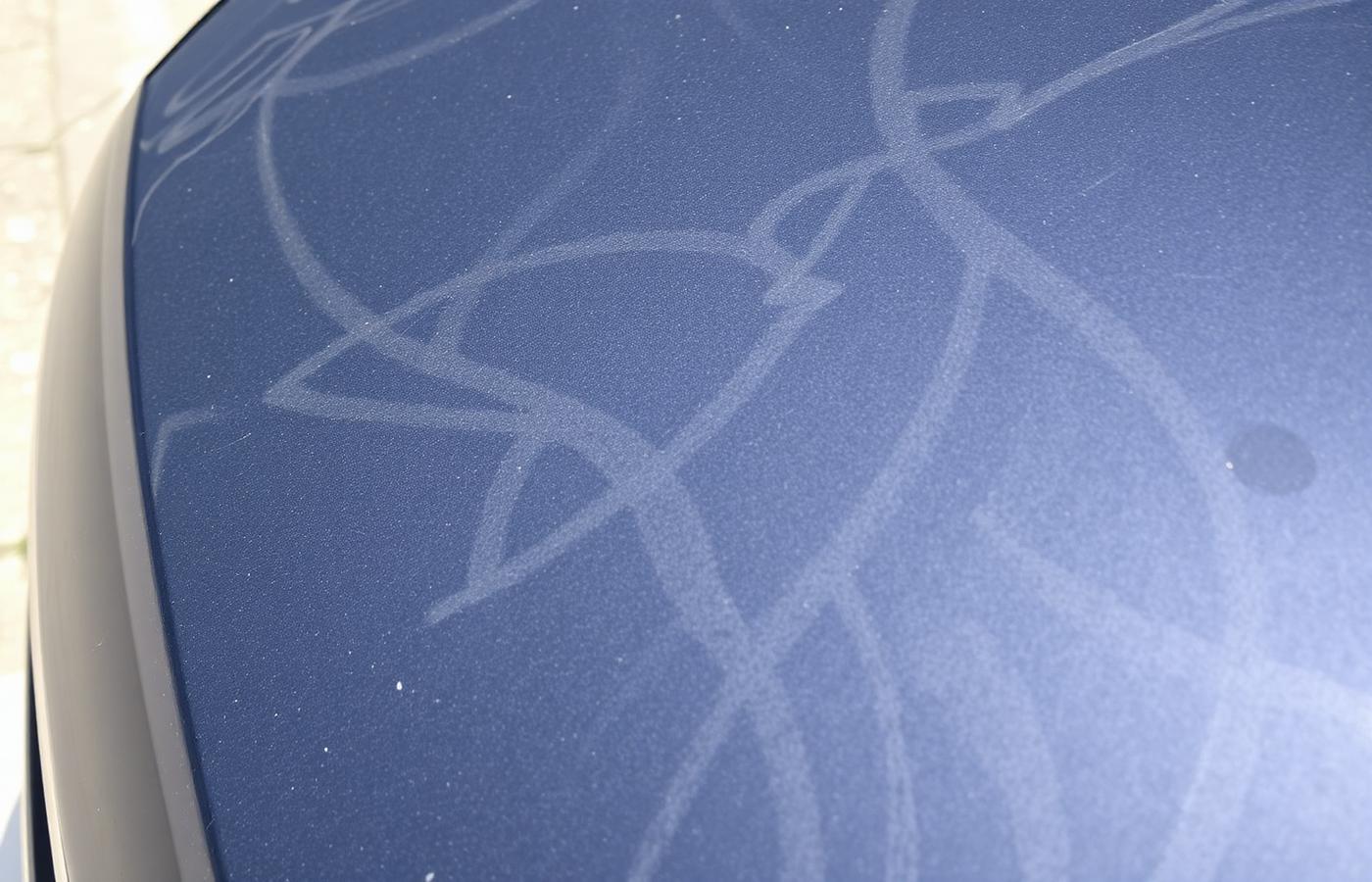 Before paint correction โ swirl marks and oxidation